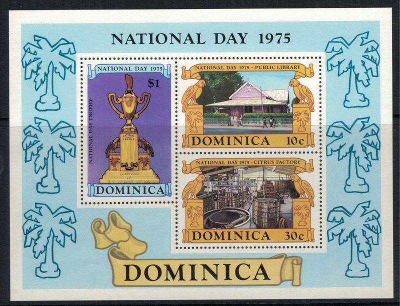 Dominica #441-6a* NH CV $2.95 2 complete sets & Souvenir sheet