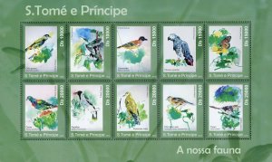 Birds & Butterflies Stamp Camussela Truqui Papafigo Cessa S/S MNH #4693-4702