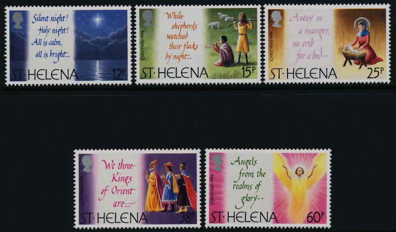 St Helena 631-5 MNH Christmas Carols