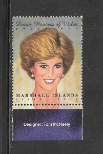 Marshall Islands #645B MNH Single Princess Diana