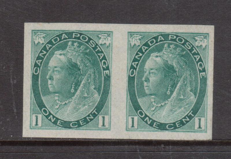 Canada #75a XF/NH Imperf Pair **With Certificate**