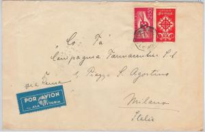 PORTUGAL  -  POSTAL HISTORY : AIRMAIL Cover to ITALY 25.06.1940 - ALA LITORIA