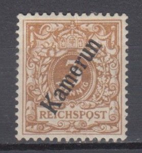 1897 German Colonies Deutsch Kamerun  Michel 1 MH (Bend,Thin)