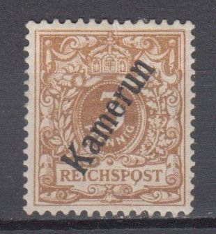 1897 German Colonies Deutsch Kamerun  Michel 1 MH (Bend,Thin)