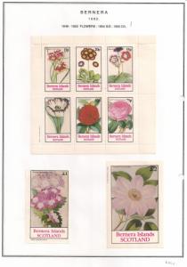 SCOTLAND - BERNERA - 1982 -Flowers (21) - 6v Perf. Min, D/L Sheets - MLH