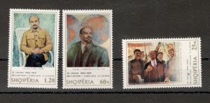 ALBANIA - MNH SET - FAMOUS - LENIN - ART - 1974.