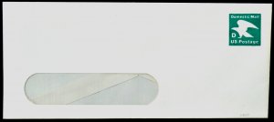 1985 US Sc. #U607 stamped window envelope, 22 cent D stamp mint, very nice