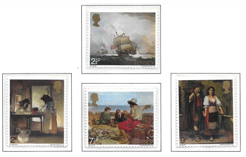 Jersey 57-60 Paintings set MNH