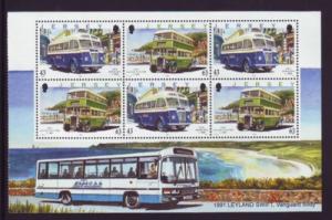 Jersey Sc 839a 1998 43 & 63p Buses booklet pane mint NH