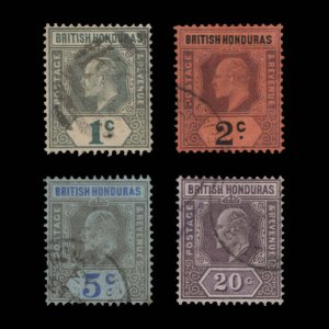 British Honduras 1902 (Used) King Edward VII Definitives ✔️