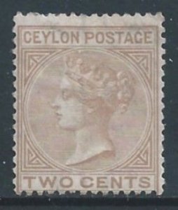 Ceylon #63 Mint No Gum 2c Queen Victoria