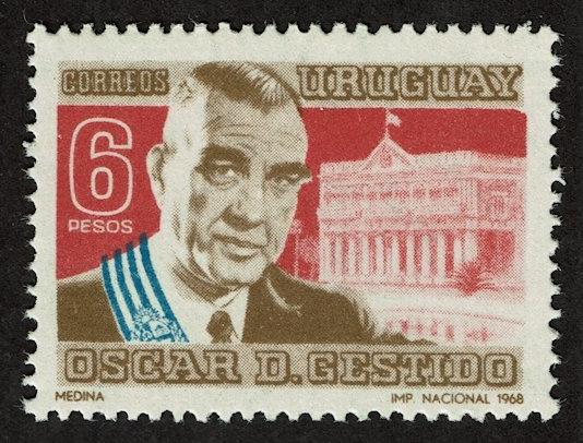 Uruguay Scott 763 MNH (1968) President Oscar Gestido