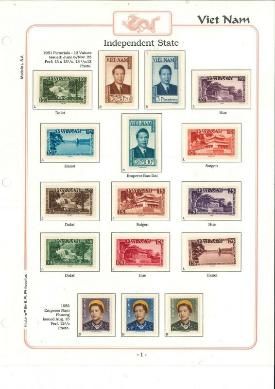 South Viet Nam - 1975 - Sc 1-516 - Complete stamp collection - MNH