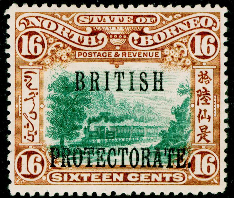 NORTH BORNEO SG136a, 16c green & chestnut, VLH MINT. Cat £180.