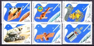 1982 Cuba 2650-2655 Satellites, Apollo-Soyuz