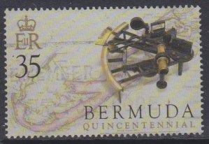 Bermuda sc#893 2005 35c Map & Sextant used
