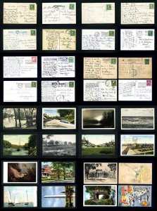 Lot of 16 used Picture Post Cards from various States and locations - Lot # 2