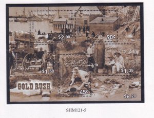 NEW ZEALAND 2006 GOLD RUSH ISSUES S/SHEETS AND STRIPS & SET MNH PO FRESH