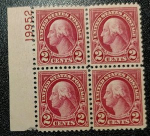 Scott Stamp #634 & 634b-1926 Scarce Washington Carmine-Lake, MNH OG- SCV $4,250