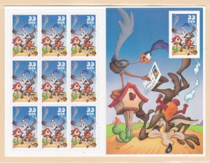 US 3391, MNH Pane of 10 - RoadRunner