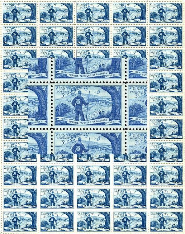 1024 Future Farmers America 50 Sheet MNH OGVF Addl free s/h 