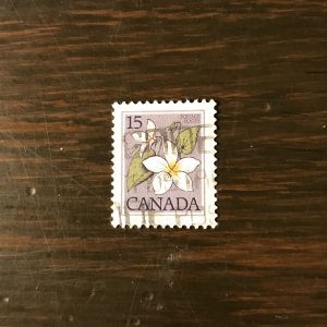 CANADA Scott 787 Used - 15¢ Canadian Violet (6) - (Jumbo Selvage) -NH, XF/Superb