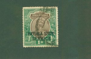 PATIALA INDIAN STATE O49 USED CV $5.00 BIN $2.50