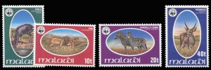 Malawi #319-332 Cat$56.50, 1977 World Wildlife Fund, set of four, never hinged