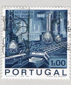 Portugal 1063 Used Oil Refinery in Porto 1970 (BP77311)