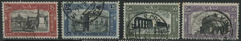 Italy 1928 Semi-Postal set of 4 used