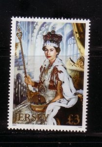 Jersey  Sc 1018 2002 50th Anniversary QE II stamp mint NH