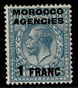 MOROCCO AGENCIES GV SG199, 1f on 10d turquoise-blue, M MINT. Cat £13.