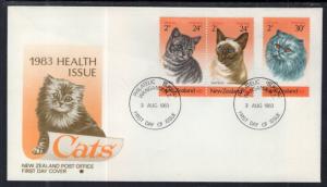 New Zealand B115-B117 Cats U/A FDC