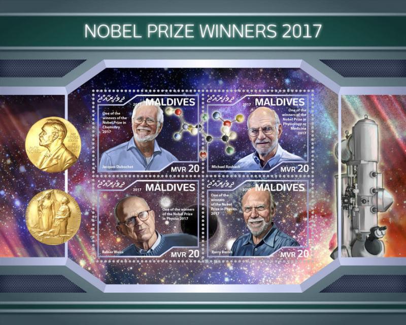 Z08 MLD18113a Maldives 2018 Nobel Prize 2017 MNH ** Postfrisch