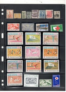 MEXICO COLLECTION ON STOCK SHEET MINT/USED