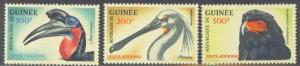 GUINEA C 41-43 MNH 1962 BIRDS CV $20.50