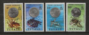 Tuvalu Scott catalog # 19-22 Unused Hinged