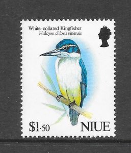 BIRDS - NIUE #608 KINGFISHER MNH