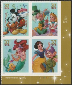 3912-3915 MNH LR PB(4) The Art of Disney: Celebration - no per item S&H fee