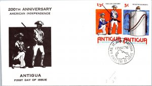 FDC Antigua 1976 - 200th Anniversary American Independence - F37873