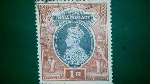 1937 S-IN162 King George VI Watermark Star