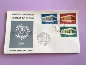 Cyprus First Day Cover Europa 1969 Stamp Cover R43047