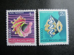 Cocos Islands, 2 Stamps, MNH  1969