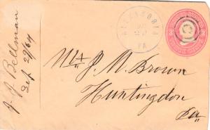 United States Pennsylvania Alexandria 1864 target  3c Washington Second Nesbi...