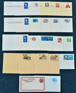 1956//1995 US Sc. #UX44//UX198 Choose any 20 postal cards (see description) nice