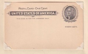 PUERTO RICO UX1 POSTAL CARD MINT NEVER HINGED