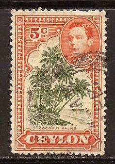 Ceylon  #  292  used