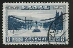 Greece Scott 381 used 1934 Athens Stadium stamp CV$2.25