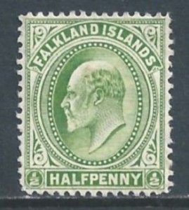 Falkland Islands #22 Mint No Gum 1/2p King Edward VII - Wmk. 3