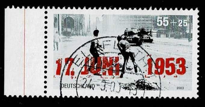 Germany 2003,Sc.#B921 used, 17.June 1953, 75th. anniv.